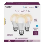 Feit Home A19 E26 (medium) Smart-enabled Bulb Soft White 60 Watt. Fixed Price $16.20.