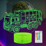 Garbage Truck Night Light 3D Illusion Lamp - 16 Color Led Kids Gifts. Fixed Price $26.98.