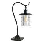 Benjara 25" Metal Downbridge Design Desk Lamp With Caged Shade- Dark Bronze. Fixed Price $294.99.