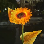 3 1 Solar Simulation Sunflower Led Lights Garden Yard Lawn Night. Fixed Price $14.88.