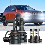 Fit 2016 Jeep Cherokee Latitude Sport Utility Led Headlight Hi/lo Fog Bulb. Fixed Price $29.99.