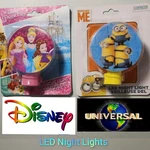 Two Led Night Lights Despicable Me And Disney Princess. Fixed Price $9.77.