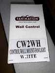 Fanimation CW2WH Ceiling And Light Wall Control - 3 Speeds. Fixed Price $34.00.