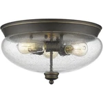 Z-lite 722F3-OB Amon Flush Mount Olde Bronze. Fixed Price $164.34.