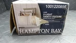 Hampton Bay Cade 11.7IN 2-LIGHT Brushed Nickel Bathroom Vanity Fixture. Fixed Price $22.99.