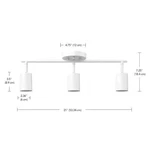 Globe Electric 64000092 21" 3-LIGHT Track Lighting, Matte White, Pivoting.... Fixed Price $70.00.