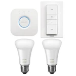 Philips Hue White Ambiance Smart Light Kit 2 Bulbs + Bridge Dimmer Switch. Fixed Price $119.99.