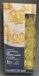 Hampton Bay Indoor 12 Ft Battery Operated Metal 10-LIGHT Led String Lights. Fixed Price $9.95.