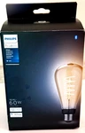 Philips Hue Smart 60W ST23 Filament Led Bulb E26 White Ambiance Warm/cool-new. Fixed Price $40.00.