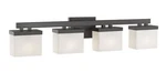 Z-lite Modern 31 In. 4-LIGHT Vanity Bronze Finish, Matte Opal Glass. Fixed Price $259.99.