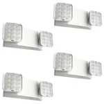 Freelicht 4 Pack Led Emergency Lights For Business Battery Backup Two Head. Fixed Price $112.05.