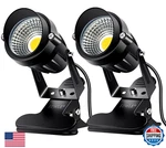 Fzwle 2-PACK 7W Led Clamp Spotlights Indoor, Daylight White Uplight, Accent. Fixed Price $40.91.
