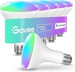 Govee Smart Light Bulbs, 1200 Lumens Dimmable BR30 Rgbww Color Changing. Fixed Price $86.50.