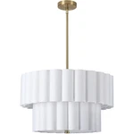 Dainolite Lighting PCA-224P-AGB-WH Pacifica Pendant Aged Brass. Fixed Price $430.00.