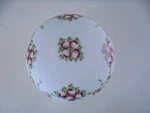 Vintage Glass Round Floral Ceiling Light Shade Ball Globe 4" Fitter Red Roses. Fixed Price $18.00.