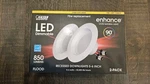 Feit Enhance Recessed Lights 5-6 Inches, Led, Pack, 2700K, Soft White. Fixed Price $9.99.