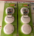 Commercial Electric Remote Control Led White Color Changing Puck Lights (3-PACK). Fixed Price $21.95.