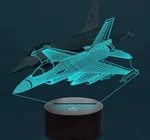 3D Visual Airplane Night Light Aircraft Led Desk Lamp 16 Colors. Fixed Price $55.00.
