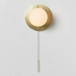 Led Wall Light Contemporary Globe Glass Bedside Lamp Sconce With Pull Chain. Fixed Price $38.88.