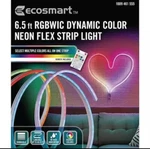 Ecosmart 6.5 Ft. Color Changing Dimmable Plugin Led Neon Flex Strip Light Remote. Fixed Price $15.95.