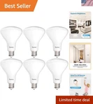 Sunco 6 Pack BR30 Led Recessed Can Bulbs, Indoor Flood Light.... Fixed Price $43.99.