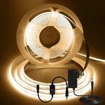 16.4FT/5M Cob Strip Light, Warm White 3000K Tape Lights, Cuttable Led.... Fixed Price $37.04.