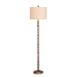 Fangio Lighting 62.5" Industrial, Ribbed Metal Floor Lamp, Silver W-1563AS. Fixed Price $151.99.