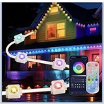 Qeeanmo Permanent Outdoor Lights For HOUSE,60FT Smart Eave With 36 Led,.... Fixed Price $49.95.