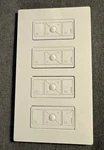 Lutron CW-4-WH / (4) PJ2-3BRL-GWH Pico-wbx-adapt *sold As Set*. Fixed Price $90.00.