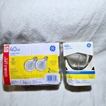 Ge 40W Crystal Clear Equivalent Light Bulbs 3 Total G25 Globe. Fixed Price $21.00.