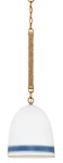 Hinkley Lighting 3364 Brass/navy Nash Single 10"W Pendant. Fixed Price $499.00.