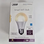Feit Smart Wifi Bulb Led 60W Replacement Soft White 1PK A19. Fixed Price $14.95.