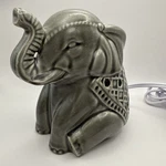 Ceramic Elephant Night Light Accent Office Desk Bedroom Gray. Fixed Price $14.00.