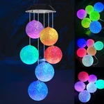 Hanging Solar Lights Outdoor Garden Wind Chimes Led Spiral Spinner Lamp. Fixed Price $18.99.