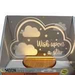 Moon & Stars Wish Upon Night Light, Battery Operated, Sleep, Baby, Home. Fixed Price $11.39.