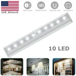 10-LED Motion Sensor Closet Light Wireless Night Cabinet Wardrobe Kitchen. Fixed Price $9.89.
