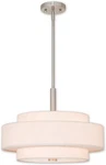 Livex Lighting Meridian 18" 4-LIGHT Brushed Nickel Pendant Ceiling 52137-91. Fixed Price $260.00.