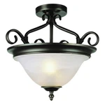 Oil-rubbed Bronze And Marbleized Glass Light Semi Flush Mount Ceiling $225. Fixed Price $59.99.