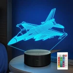 Warplane Night Lights,kids Airplane 3D Bedside Lamp. Fixed Price $29.15.