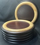 Studio Nova 12.5 Round Wood Serving Trays/chargers Thailand Set Of 6. Fixed Price $49.99.