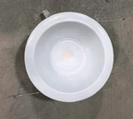 Hubbell Prescolite 6" White Led Ceiling Down Light Trim. Fixed Price $35.00.