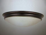 Access Lighting Atom 2-LIGHT Oil Rubbed Bronze Flush Mount With Opal Glass Shade. Fixed Price $35.95.