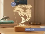 Dolphin Custom Name Light, Personalized Kids Bedroom Led Lamp. Fixed Price $27.99.