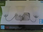 Nib Elegant 3-LITE Bathroom Vanity Light (brushed Nickel Finish) 162191. Fixed Price $99.95.