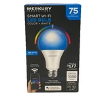 Merkury Innovations Color+white Smart A21 Led Light Bulb, 75W Equiv. 1050 Lumens. Fixed Price $6.58.