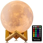 Moon Lamp, Logrotate 16 Colors Led Night Light 3D Printing With Stand. Fixed Price $26.84.