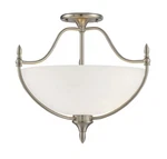 Herndon Light Ceiling Satin Nickel By Savoy House 6-1005-3-SN. Fixed Price $200.00.