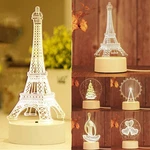 3D Led Illusion Christmas Table Night Light Lamp Bedroom Xmas Decor Childs Gift. Fixed Price $6.18.