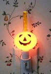 Halloween Pumpkin Orange Jack-o-lantern Night Light New. Fixed Price $14.95.