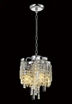 4 Lites Mini Stuning Crystal Pendant Chandelier Chrome Finish Elegant Design. Fixed Price $119.50.